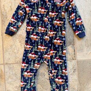 Vineyard Vines Kids Pajamas - Blue with Festive Print